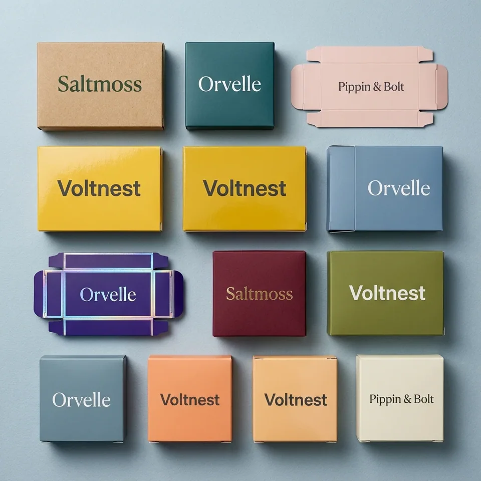 Printed tuck boxes in many colours and finishes