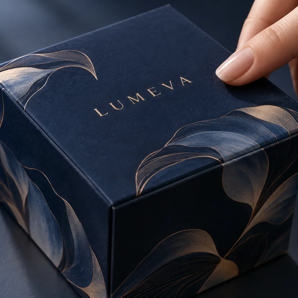 Soft-touch lamination on a tuck box