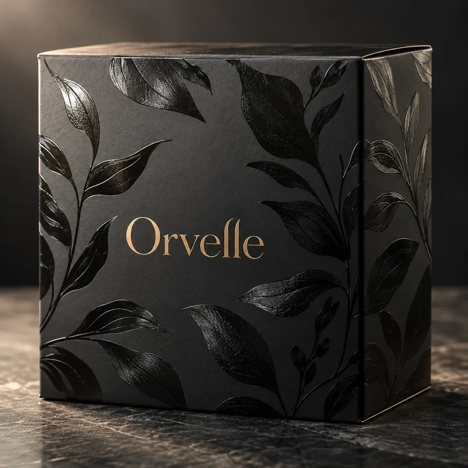 Spot UV on a tuck box