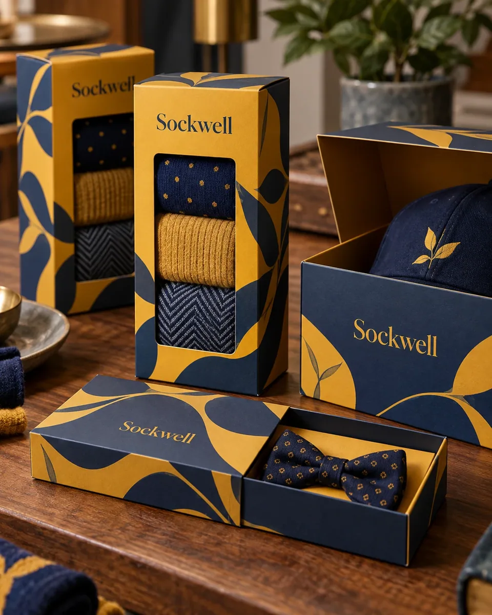 Apparel and accessories tuck boxes