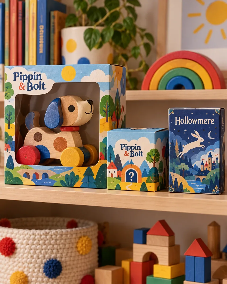 Toys, games and playing cards tuck boxes