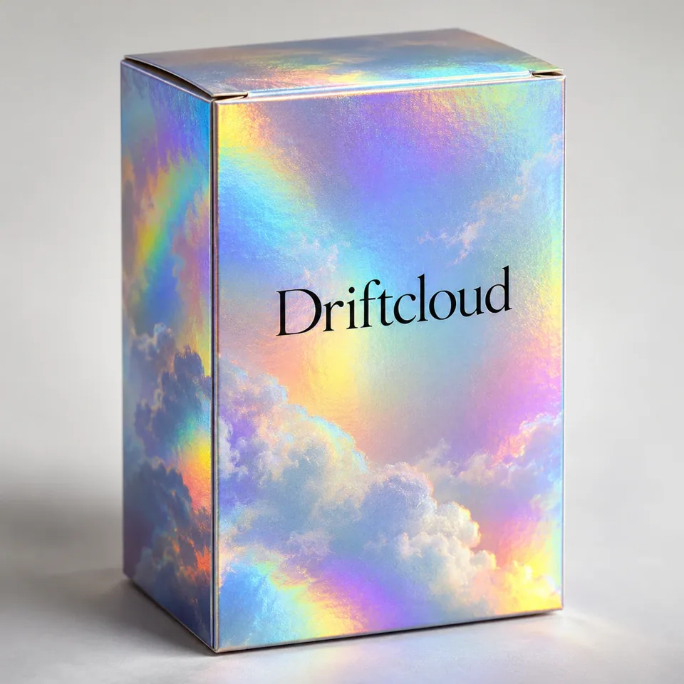 Holographic board tuck box